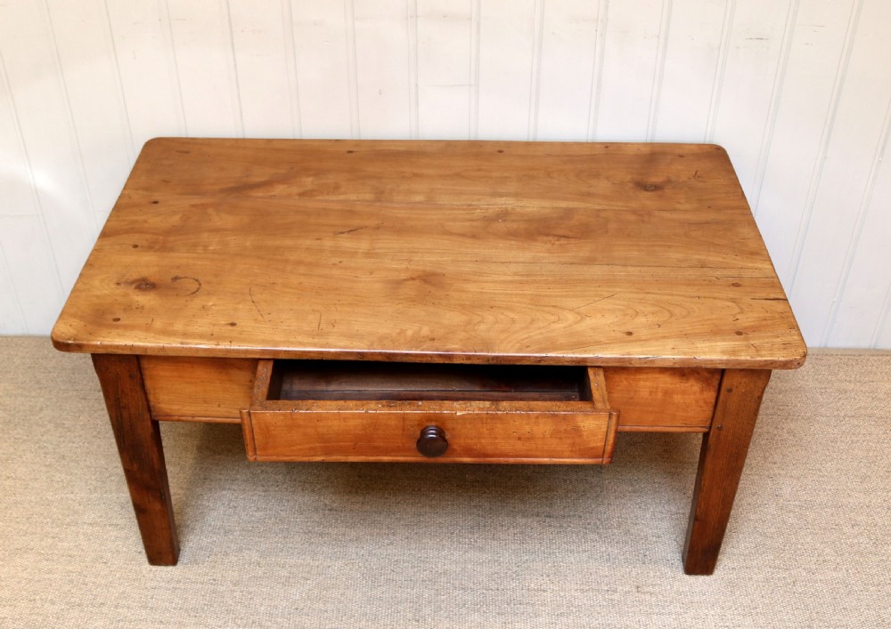 French Low Cherry Wood Table  View V