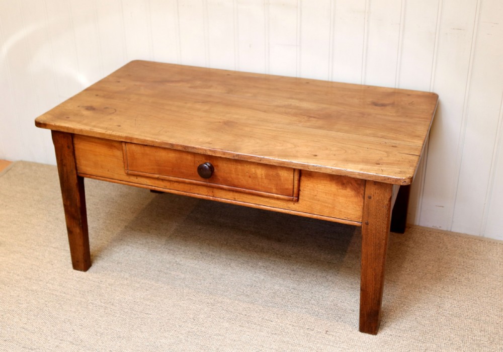 French Low Cherry Wood Table  View VI