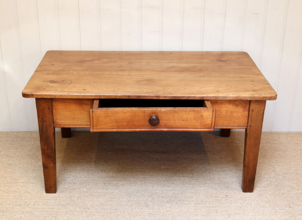 French Low Cherry Wood Table  View VII
