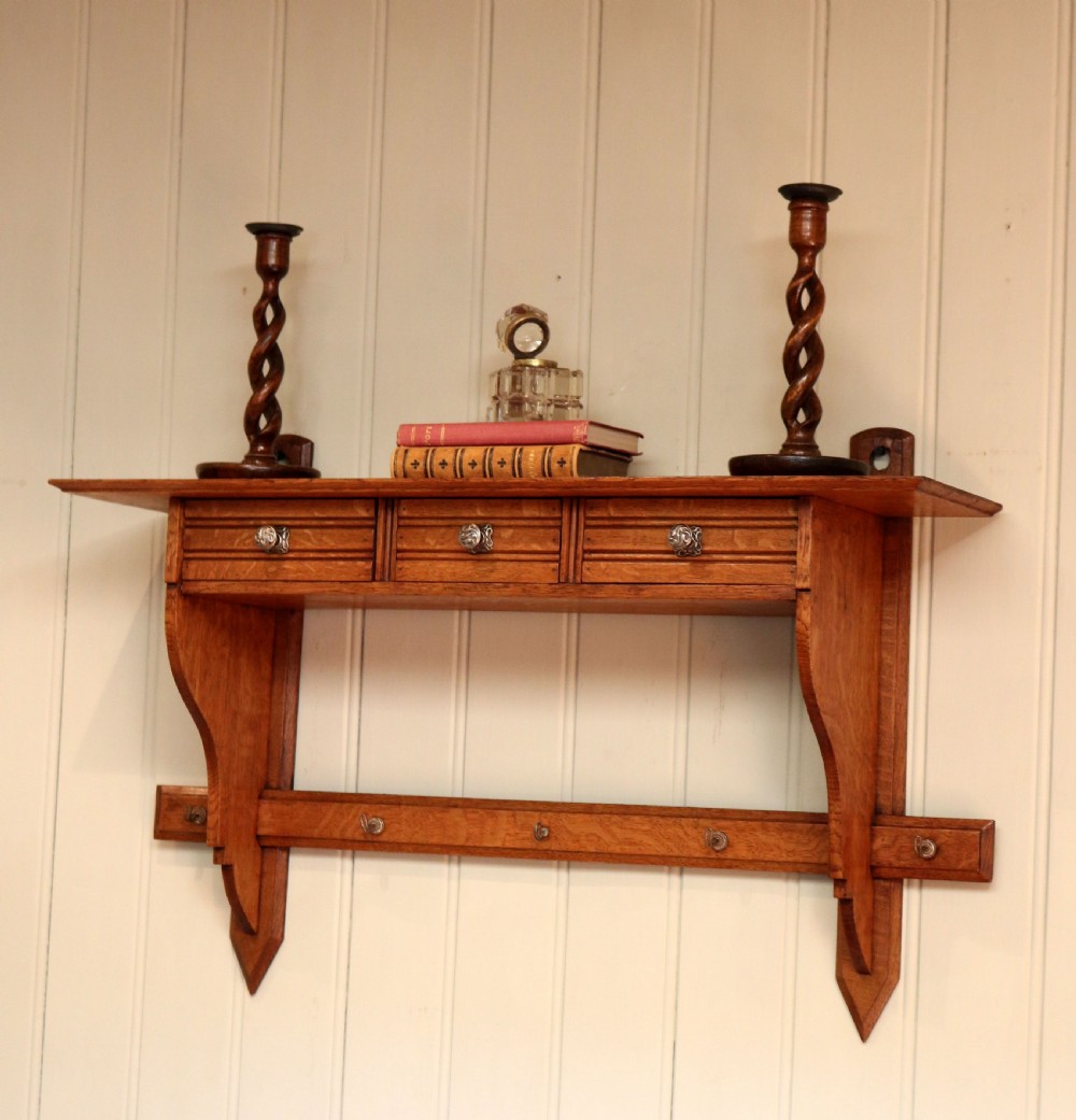 French Oak Wall Shelf View II