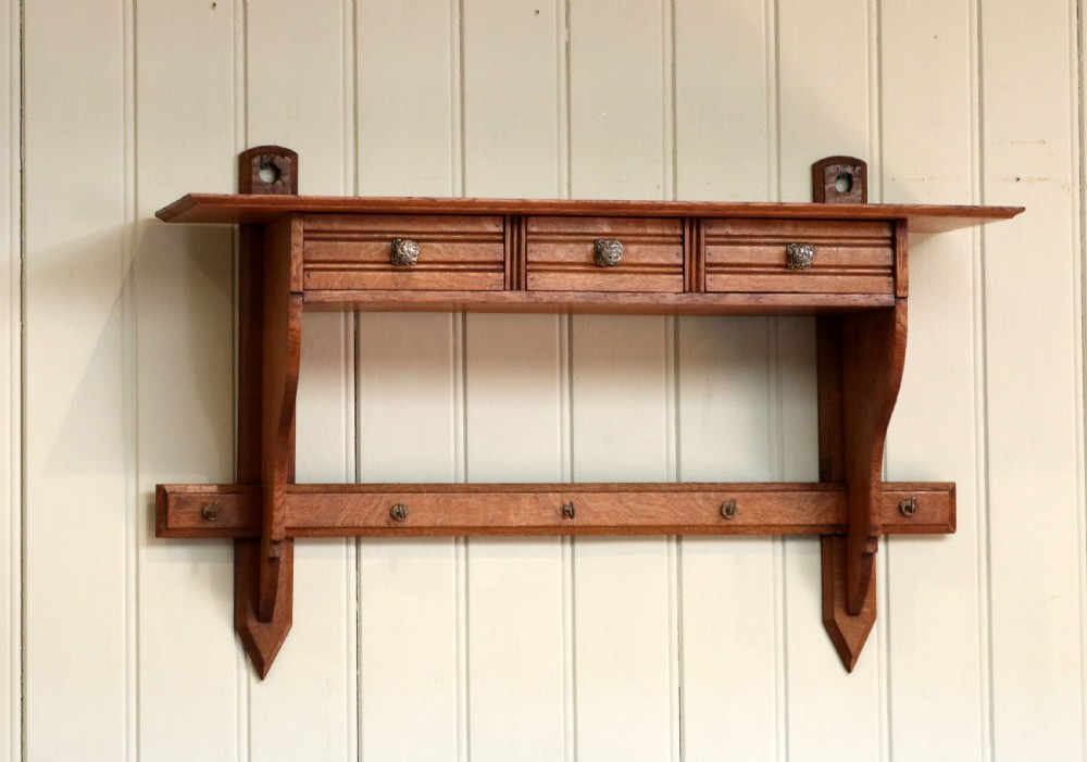 French Oak Wall Shelf View III