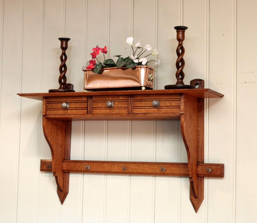 French Oak Wall Shelf View VIII