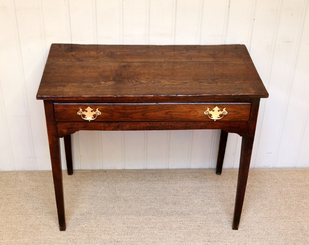 Georgian Oak Side Table  View II