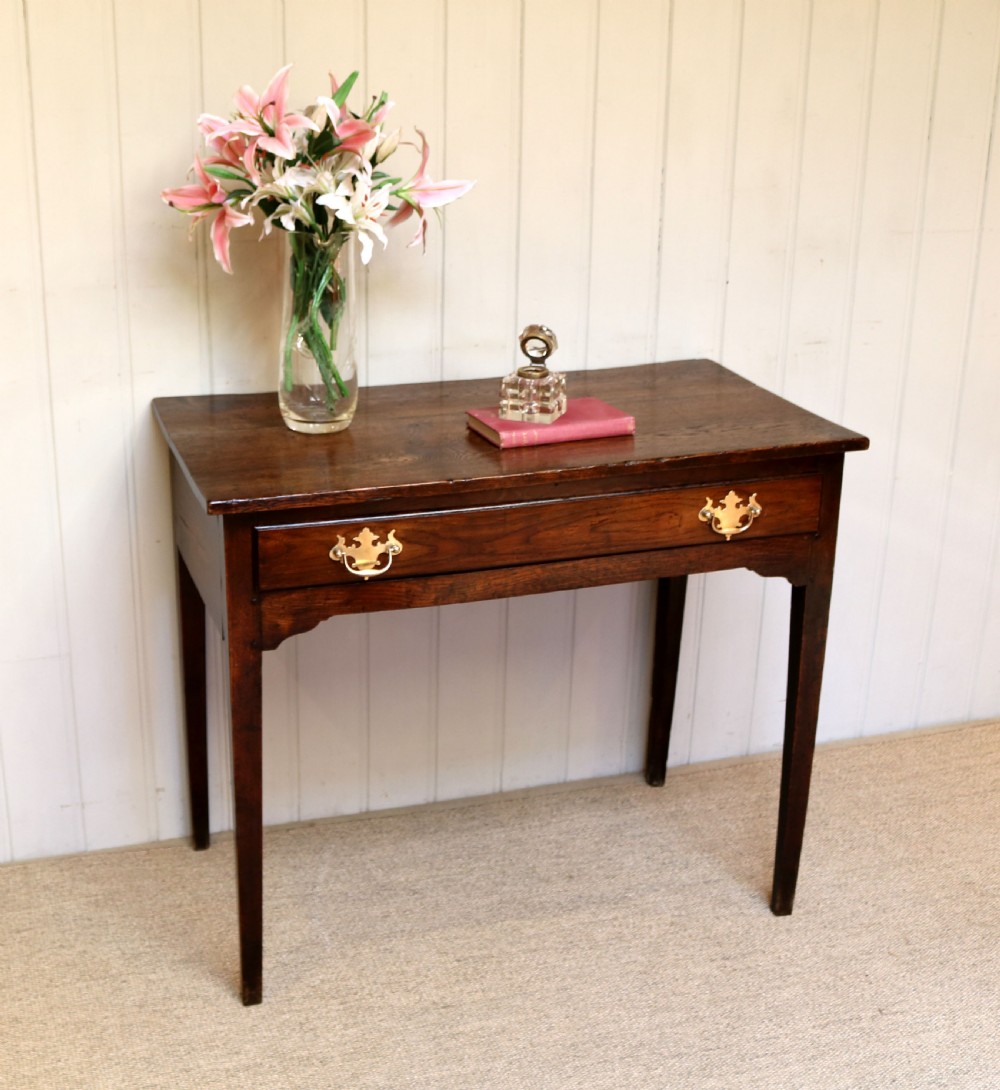 Georgian Oak Side Table  View III