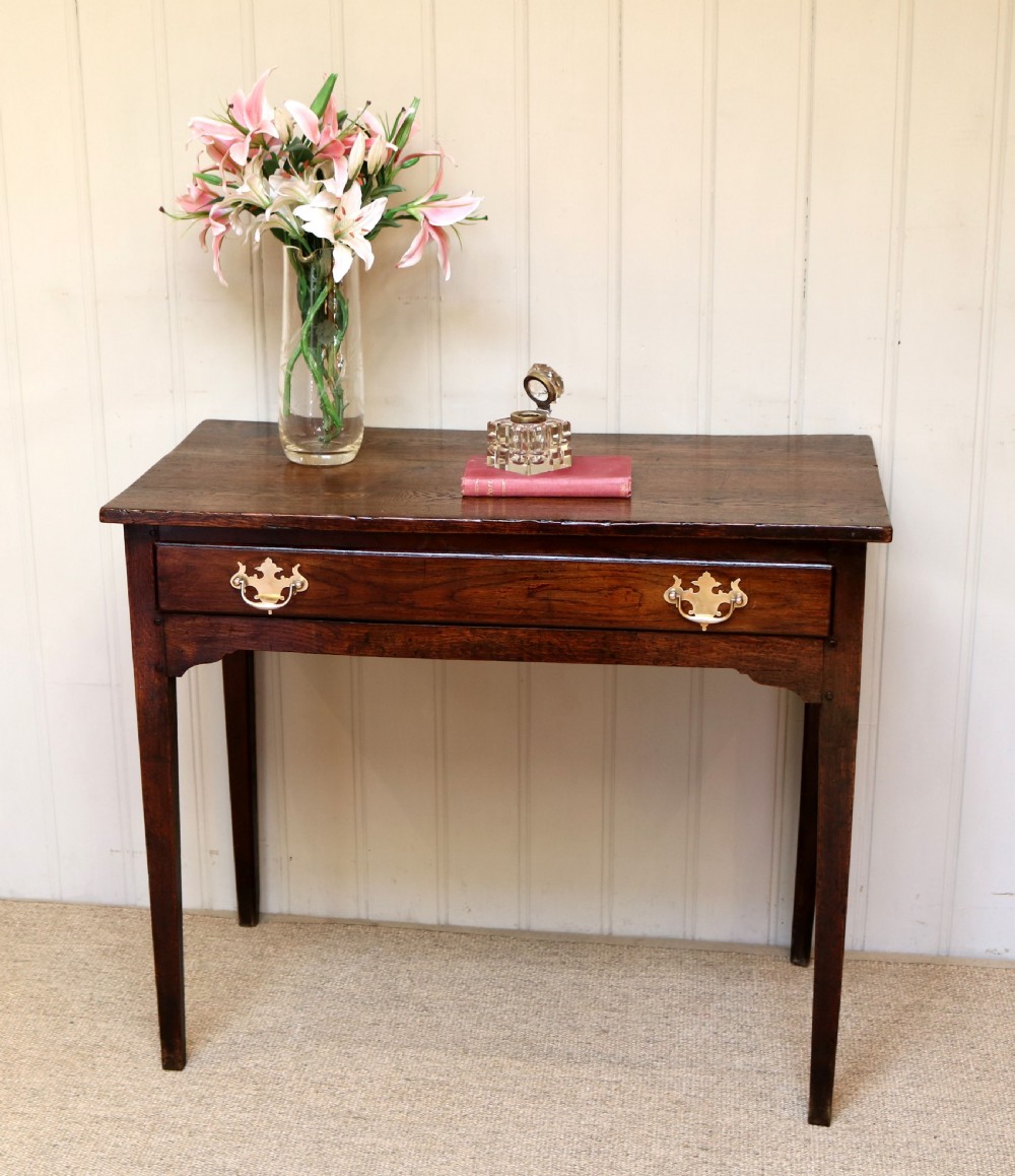 Georgian Oak Side Table  View IV