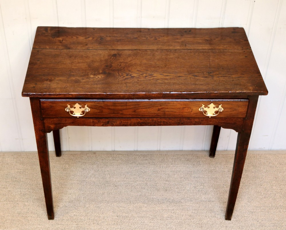 Georgian Oak Side Table  View V