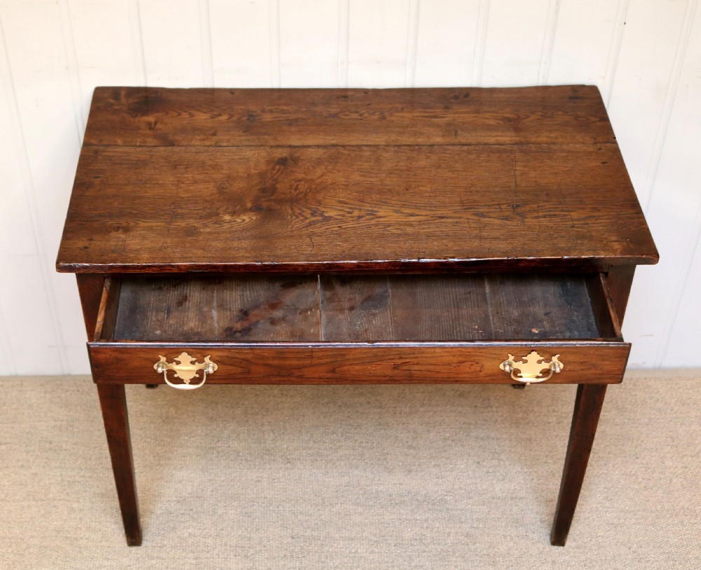 Georgian Oak Side Table  View VIII