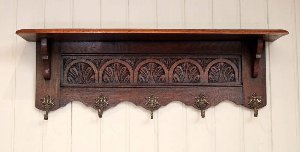 French Oak Wall Shelf View II