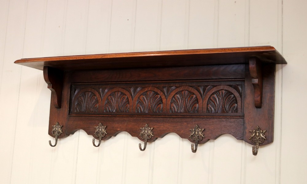 French Oak Wall Shelf View IV