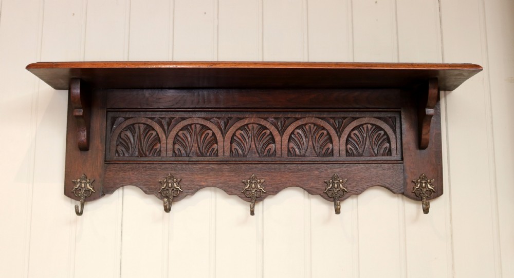 French Oak Wall Shelf View V