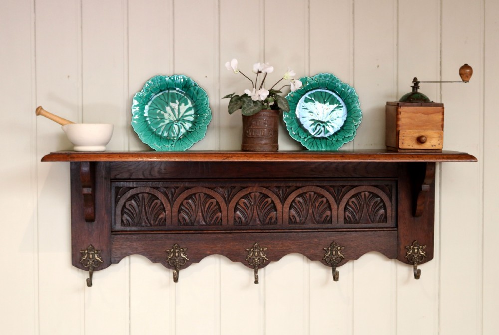 French Oak Wall Shelf View VII