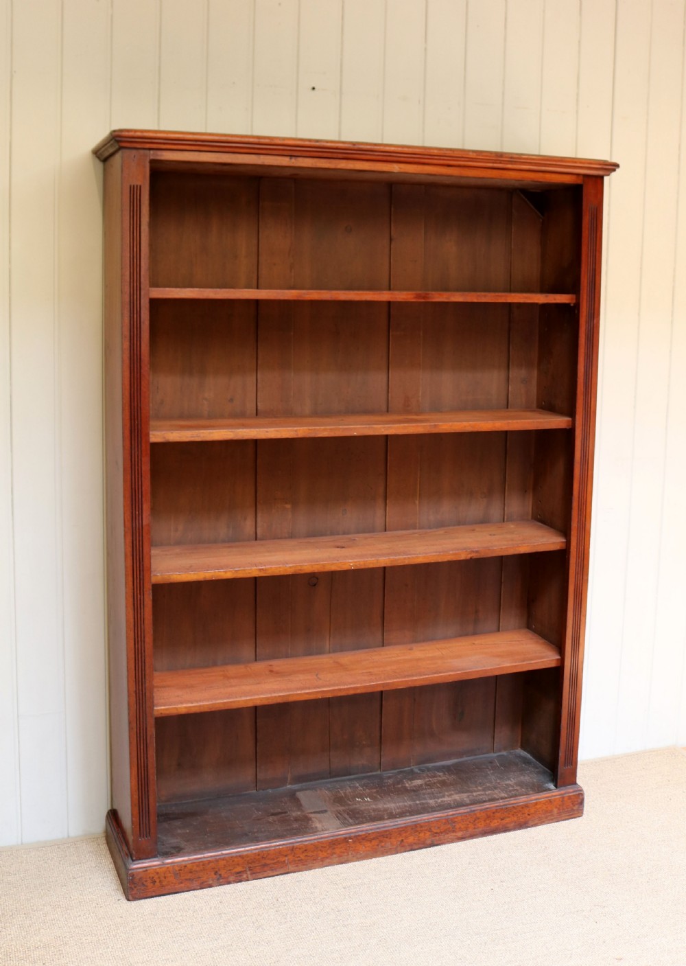 Tall Mahogany Open Bookcase View II