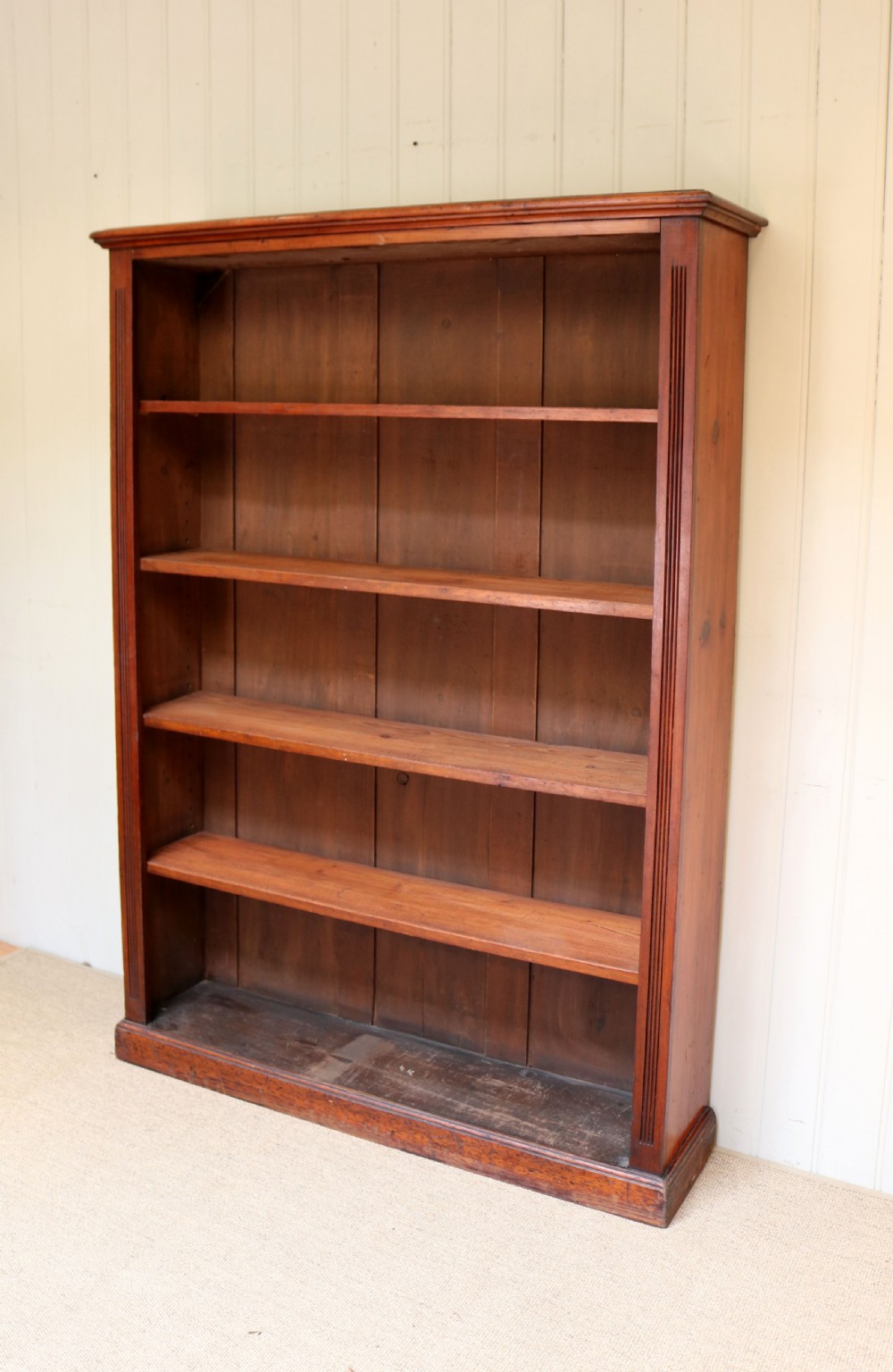 Tall Mahogany Open Bookcase View III