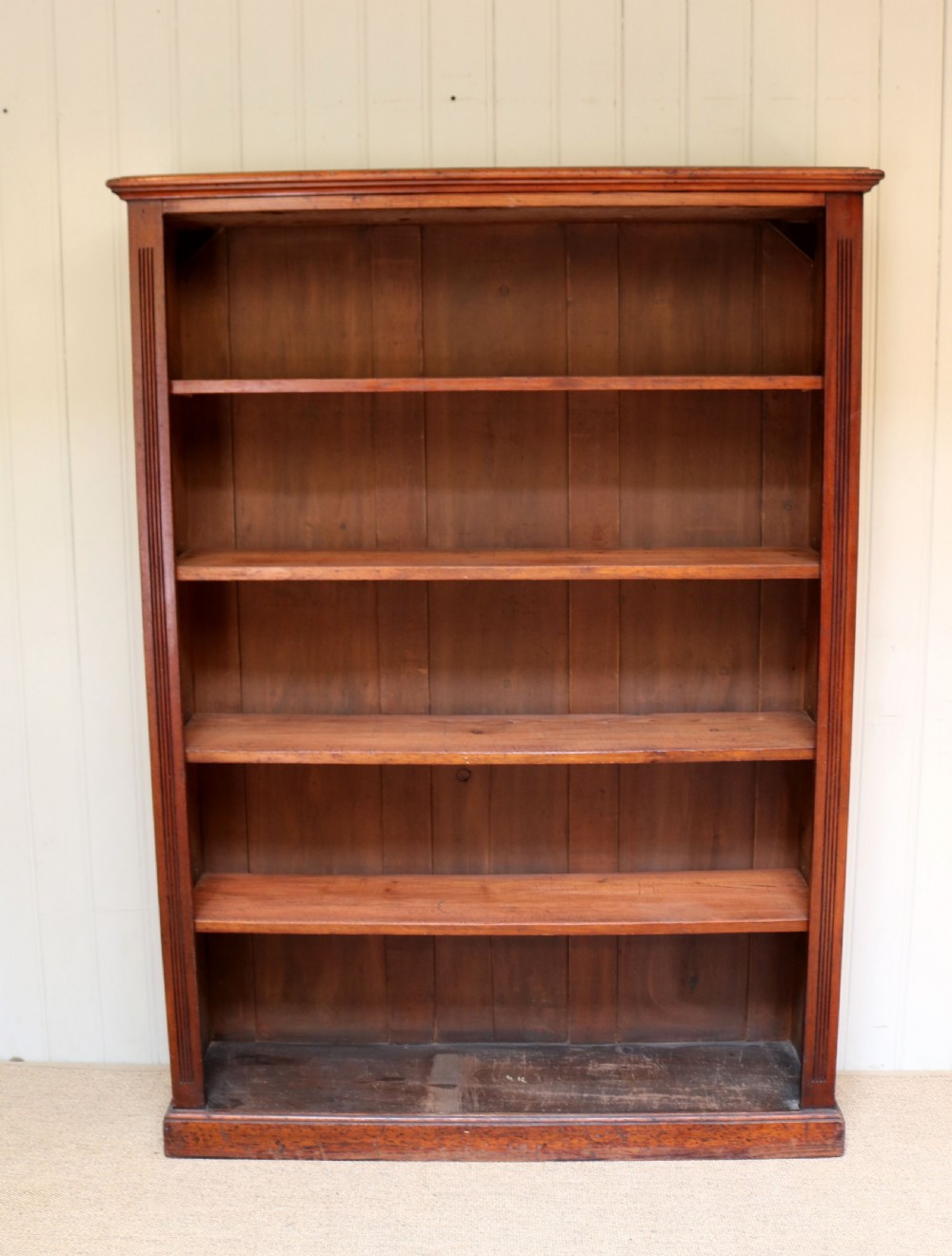 Tall Mahogany Open Bookcase View IV