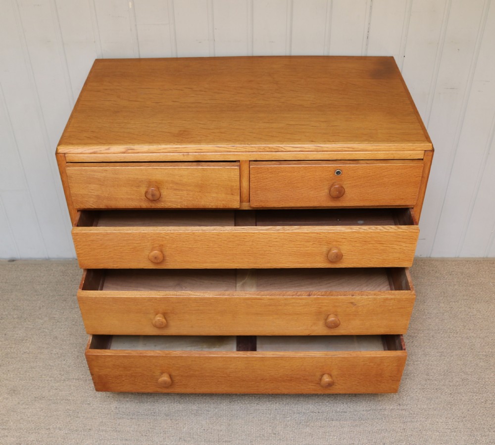 Light Oak Cotswolds Style Chest Of Drawers View V