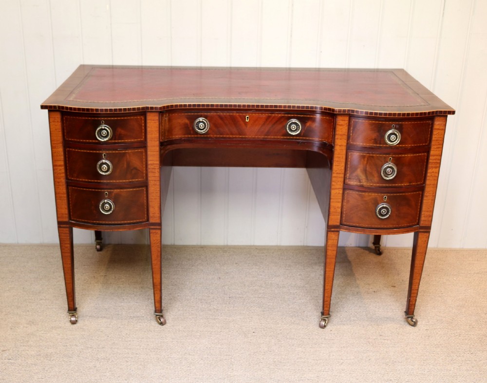 Edwardian Mahogany Breakfront Desk