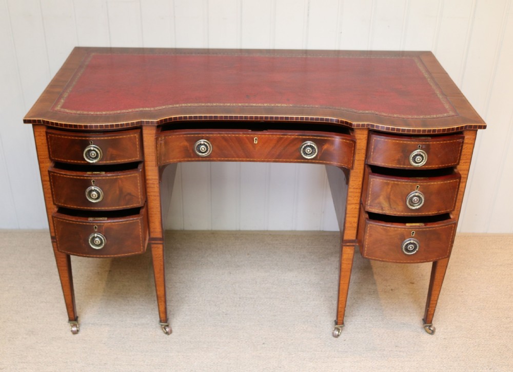Edwardian Mahogany Breakfront Desk View III