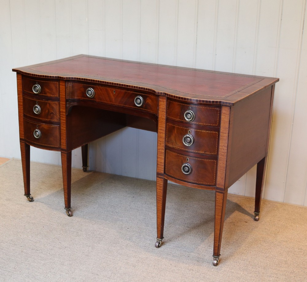 Edwardian Mahogany Breakfront Desk View VI