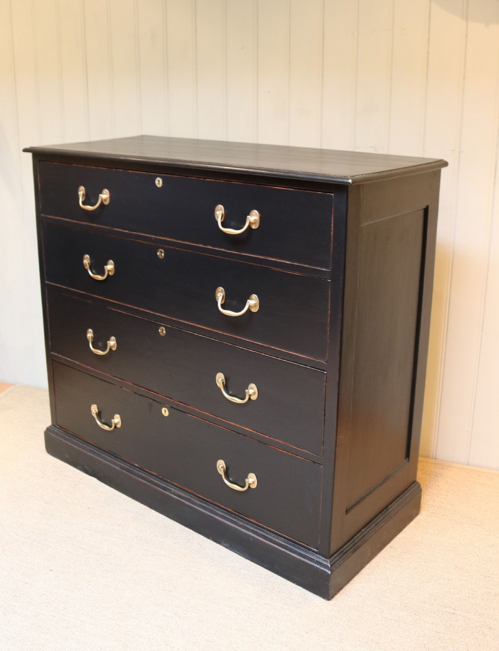 Substantial Victorian Painted Pine Chest Of Drawers View VI