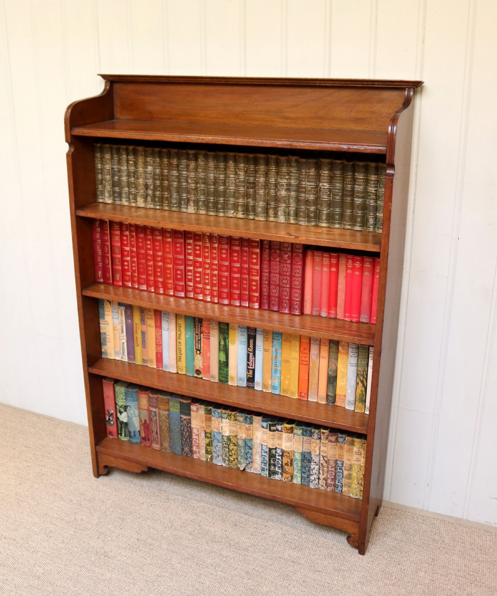 Solid Oak Open Bookcase View III