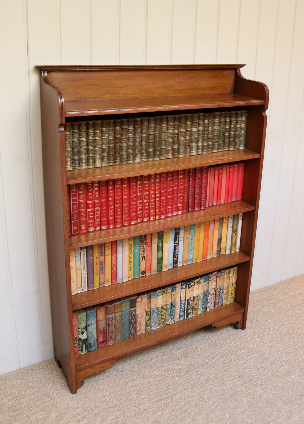 Solid Oak Open Bookcase View VII