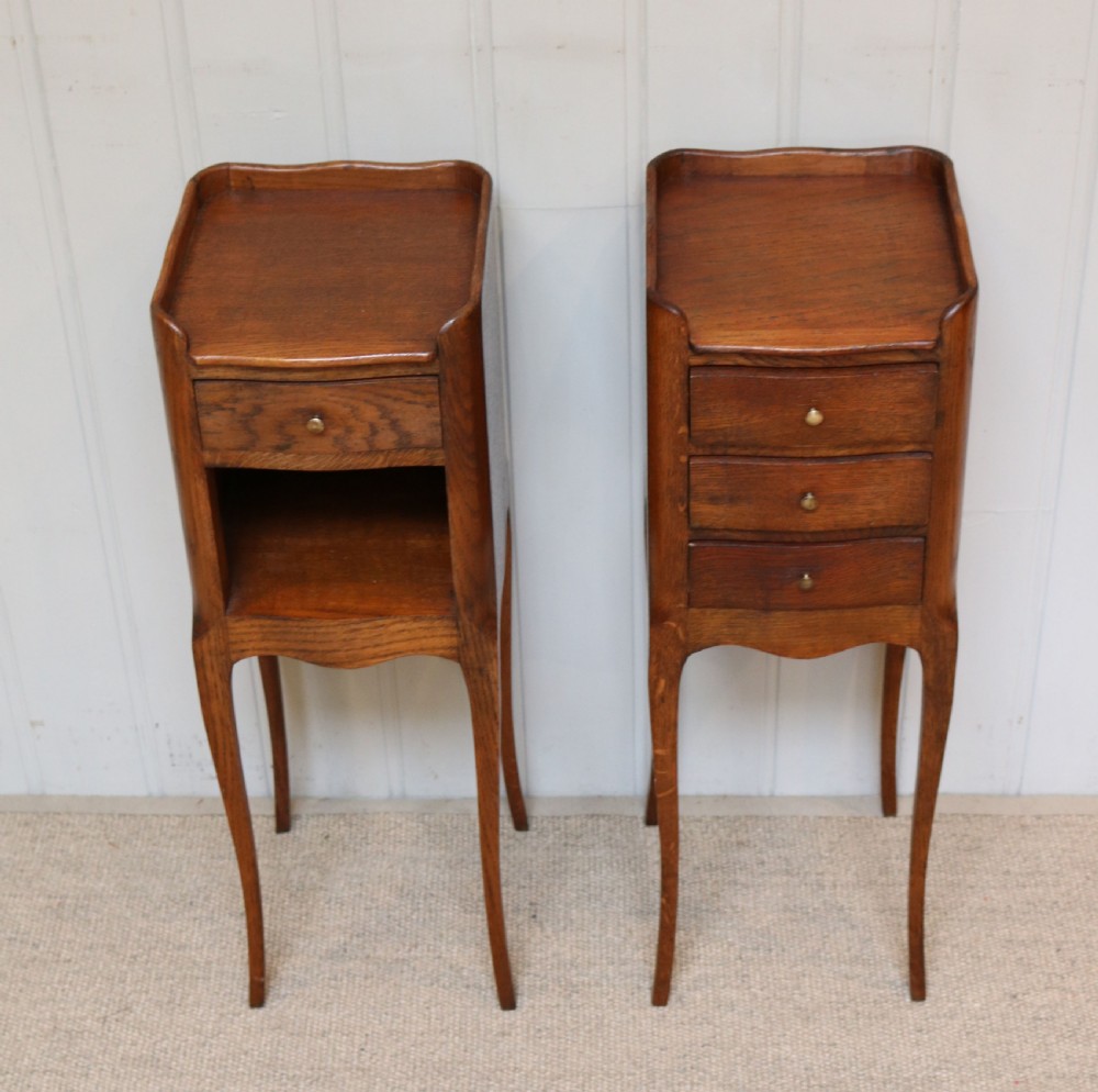 Pair Of Small Proportioned Oak Bedside Cabinets View IV