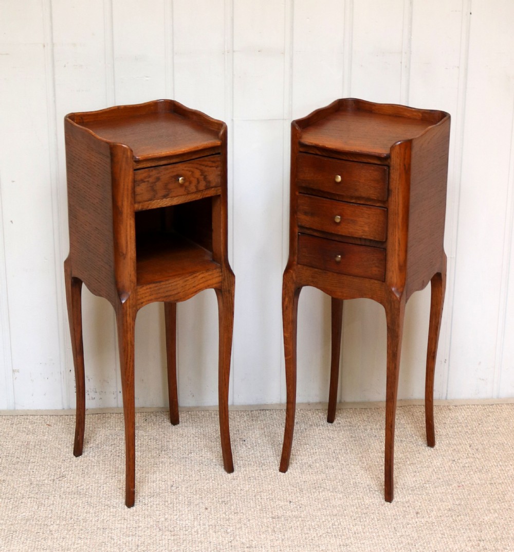 Pair Of Small Proportioned Oak Bedside Cabinets View VI