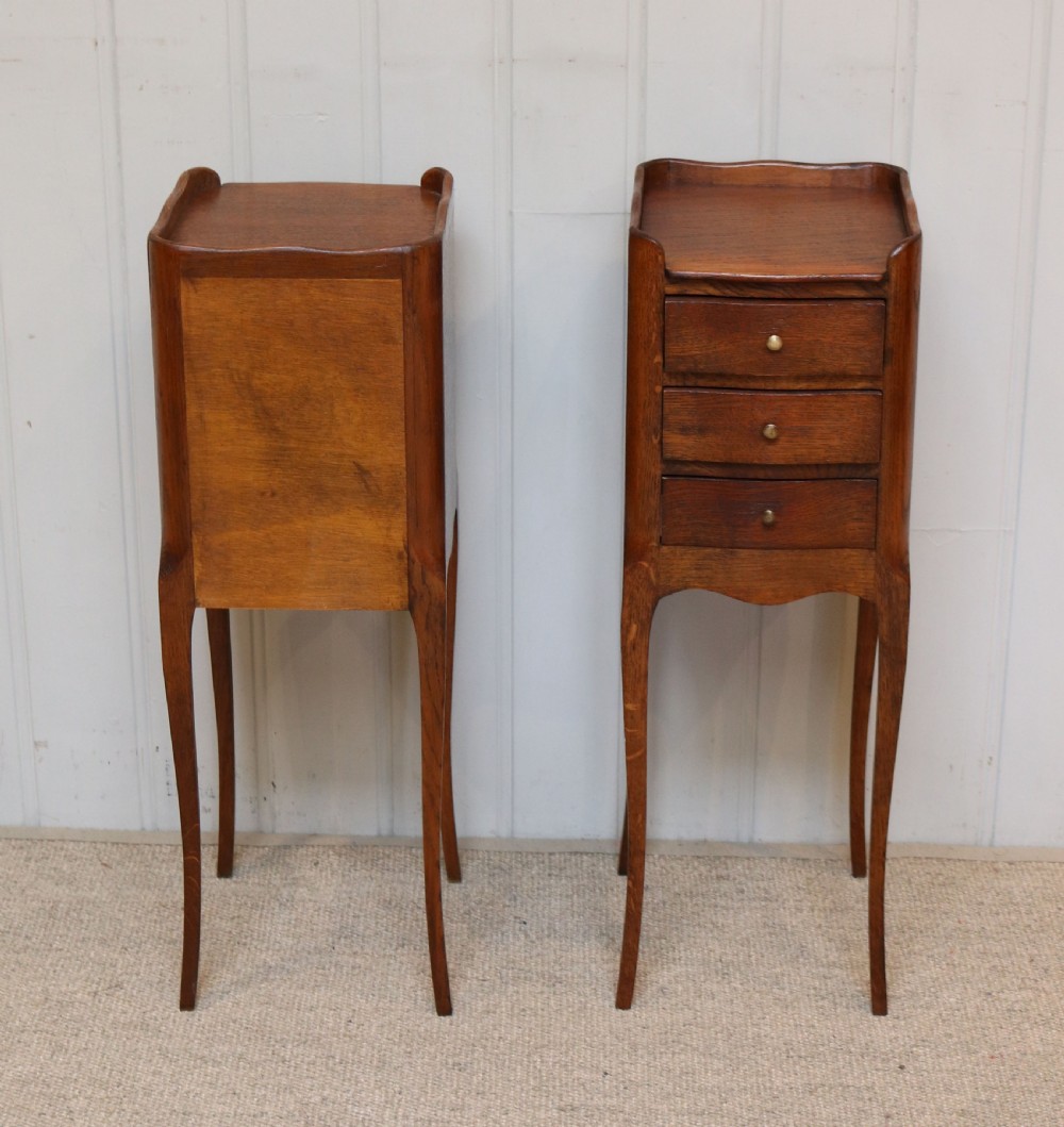 Pair Of Small Proportioned Oak Bedside Cabinets View IX