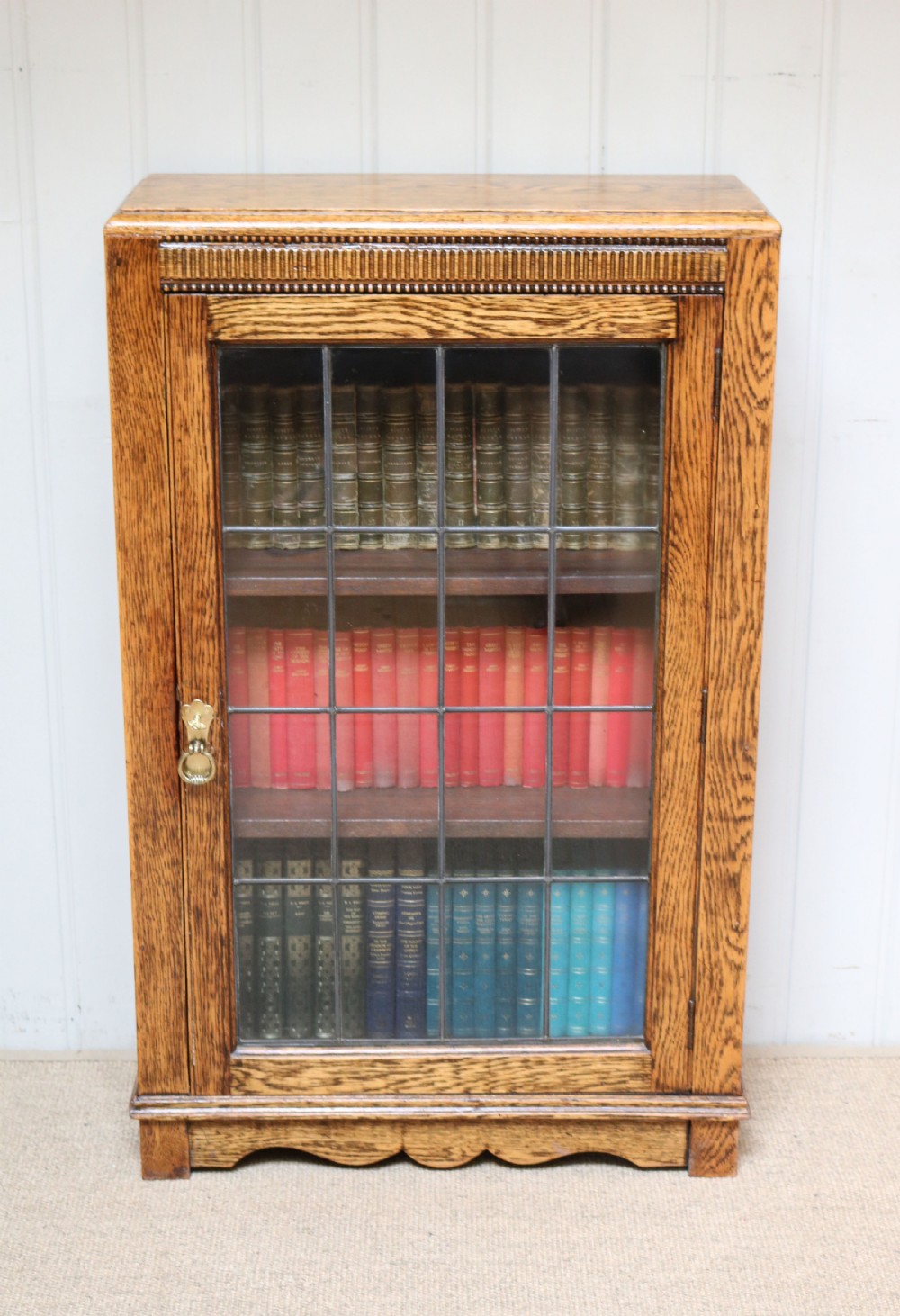 Small Oak Glazed Bookcase View VII