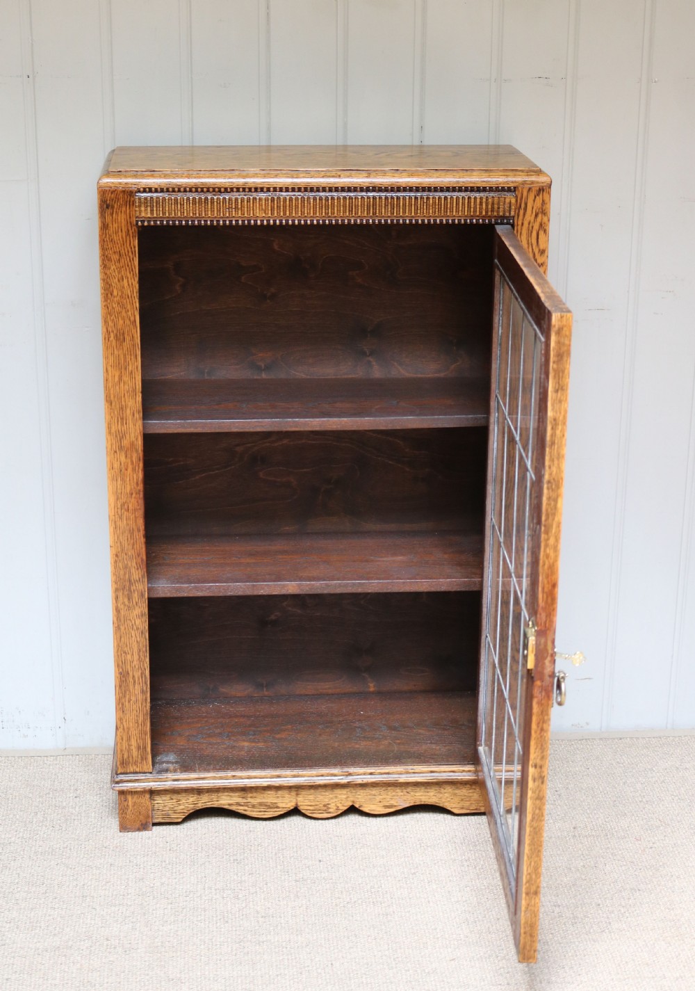 Small Oak Glazed Bookcase View VIII