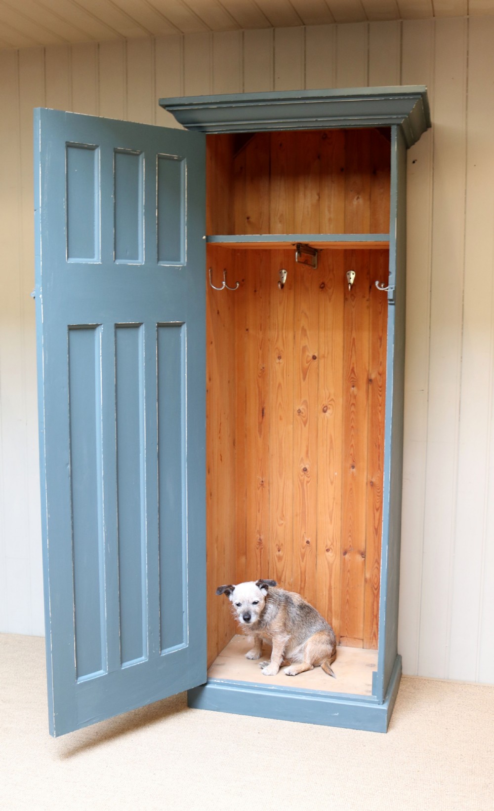French Painted Hall Cupboard  View V