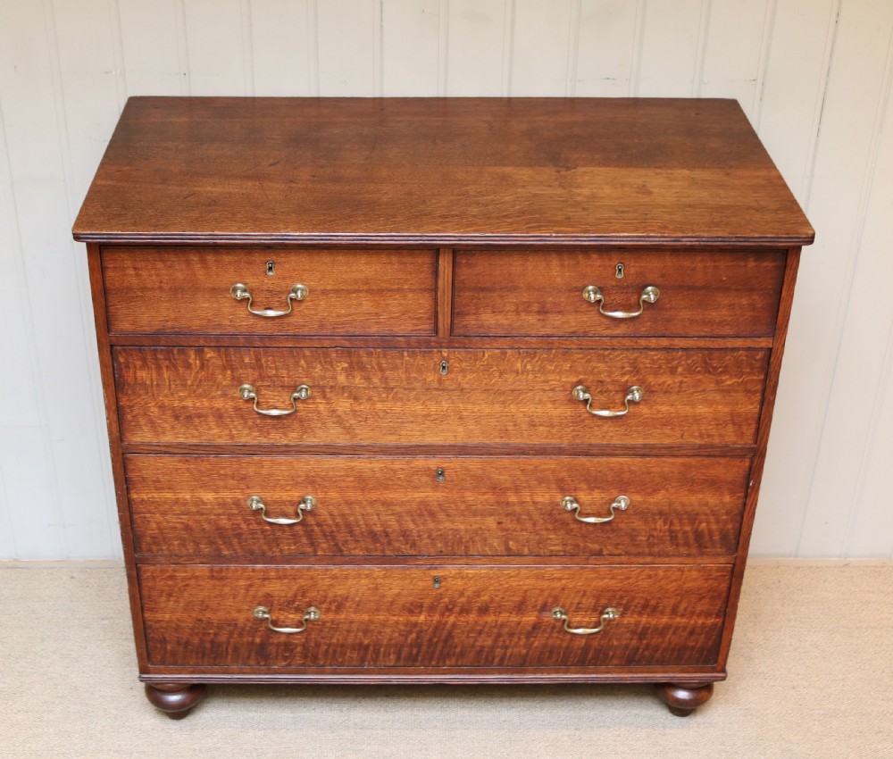 Substantial Mid Victorian Oak Chest Of Drawers  View III