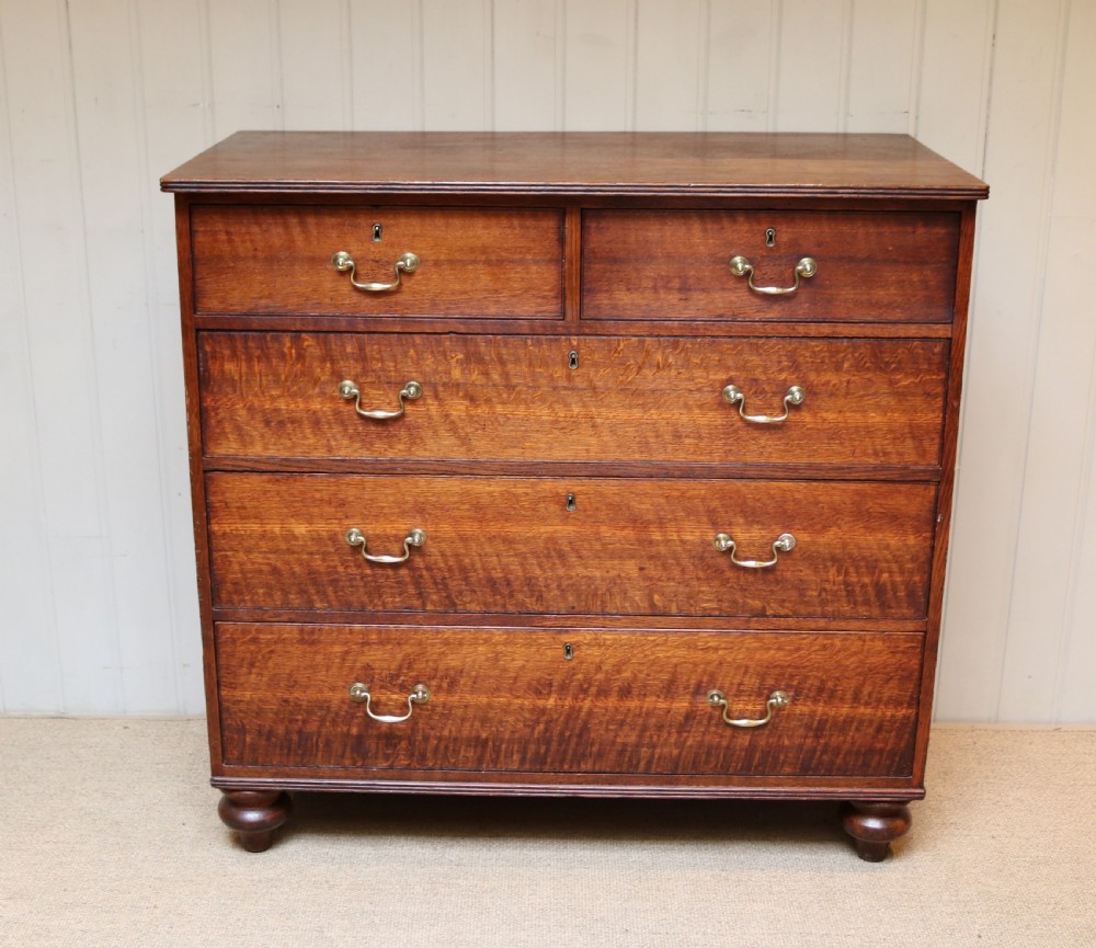 Substantial Mid Victorian Oak Chest Of Drawers  View VII