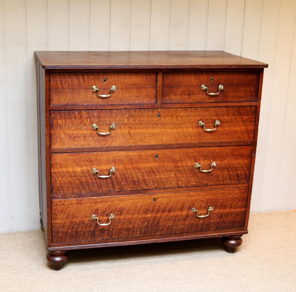 Substantial Mid Victorian Oak Chest Of Drawers  View VIII