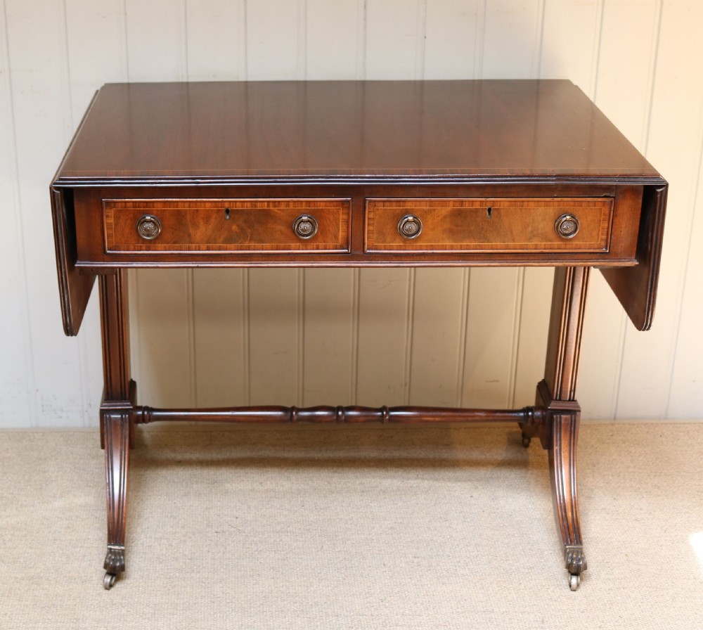 Mahogany Drop Leaf Sofa Table 