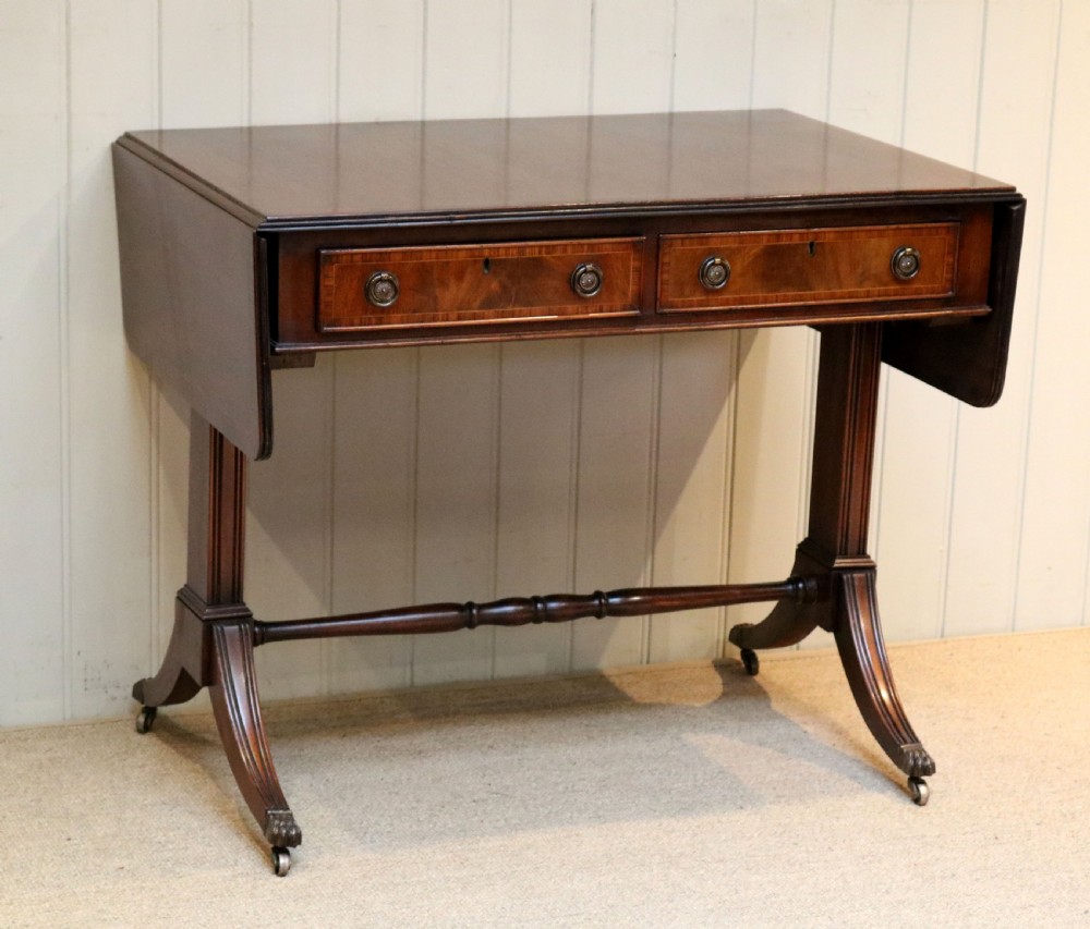 Mahogany Drop Leaf Sofa Table  View II