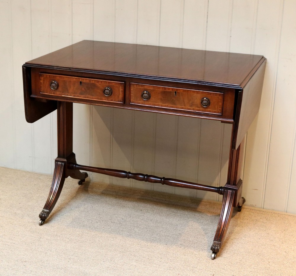 Mahogany Drop Leaf Sofa Table  View III