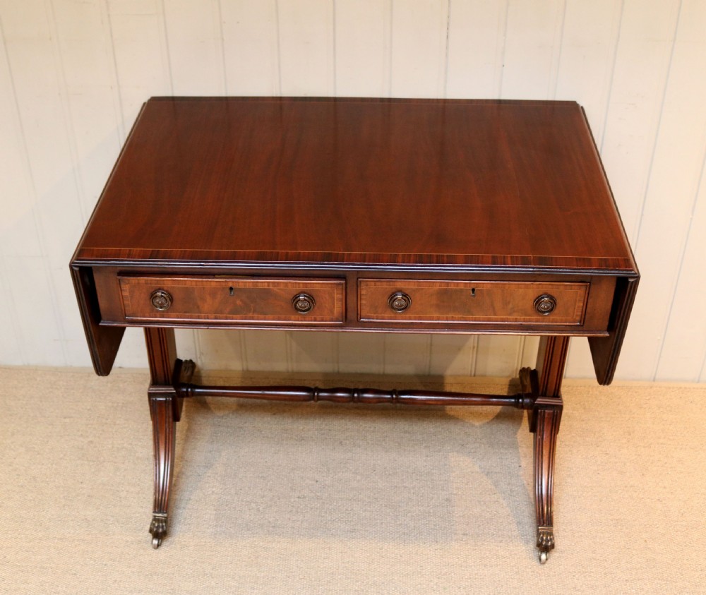 Mahogany Drop Leaf Sofa Table  View IV