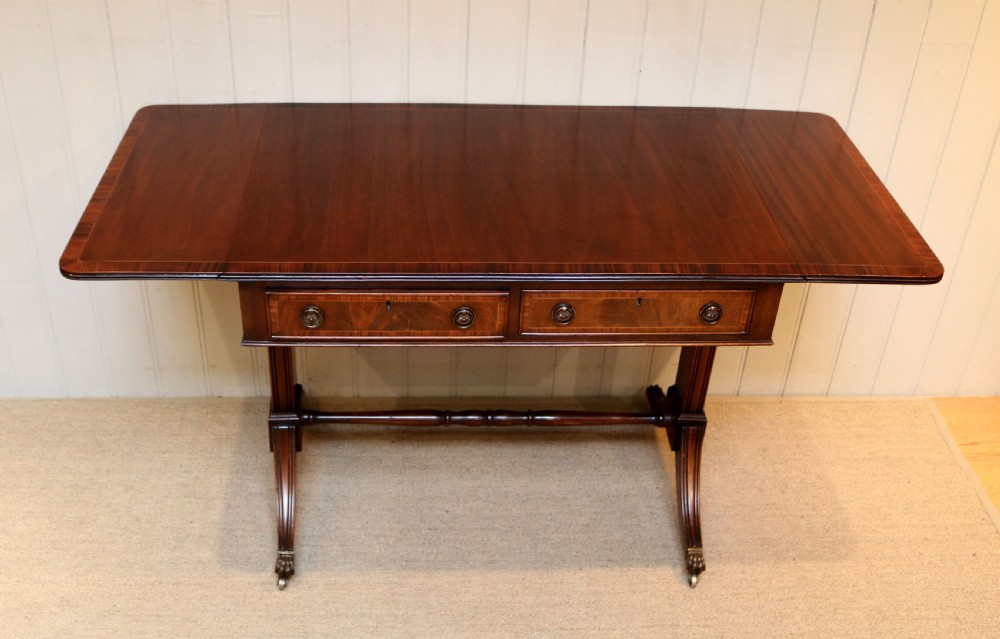 Mahogany Drop Leaf Sofa Table  View V