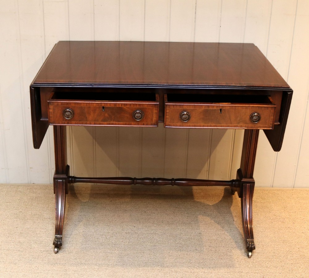 Mahogany Drop Leaf Sofa Table  View VI