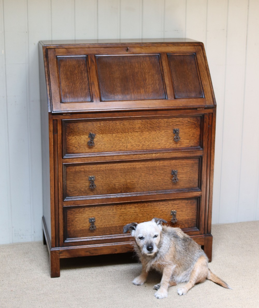 1920s Oak Bureau  View IV