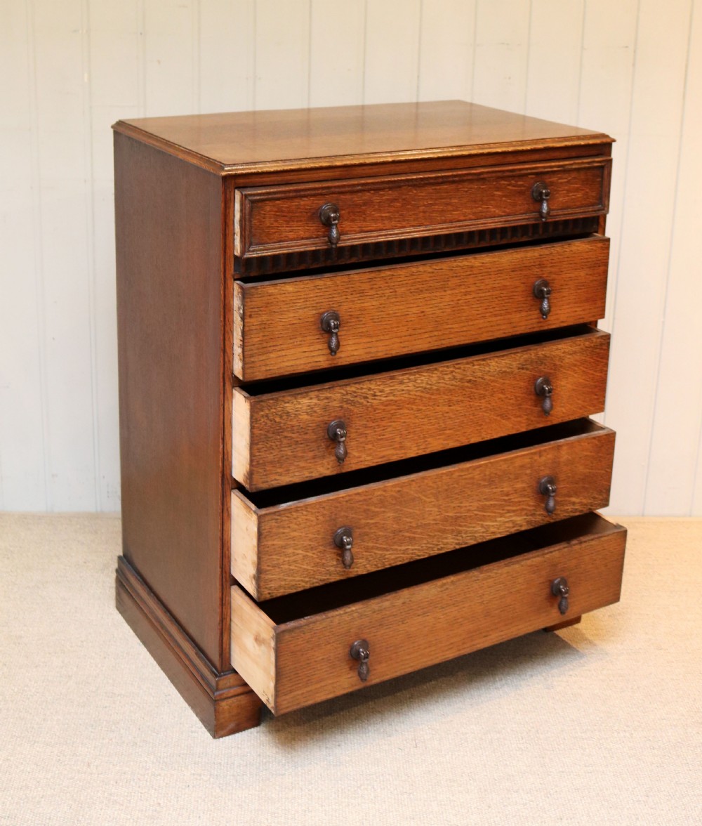 1920s Oak Chest Of Drawers  View VI