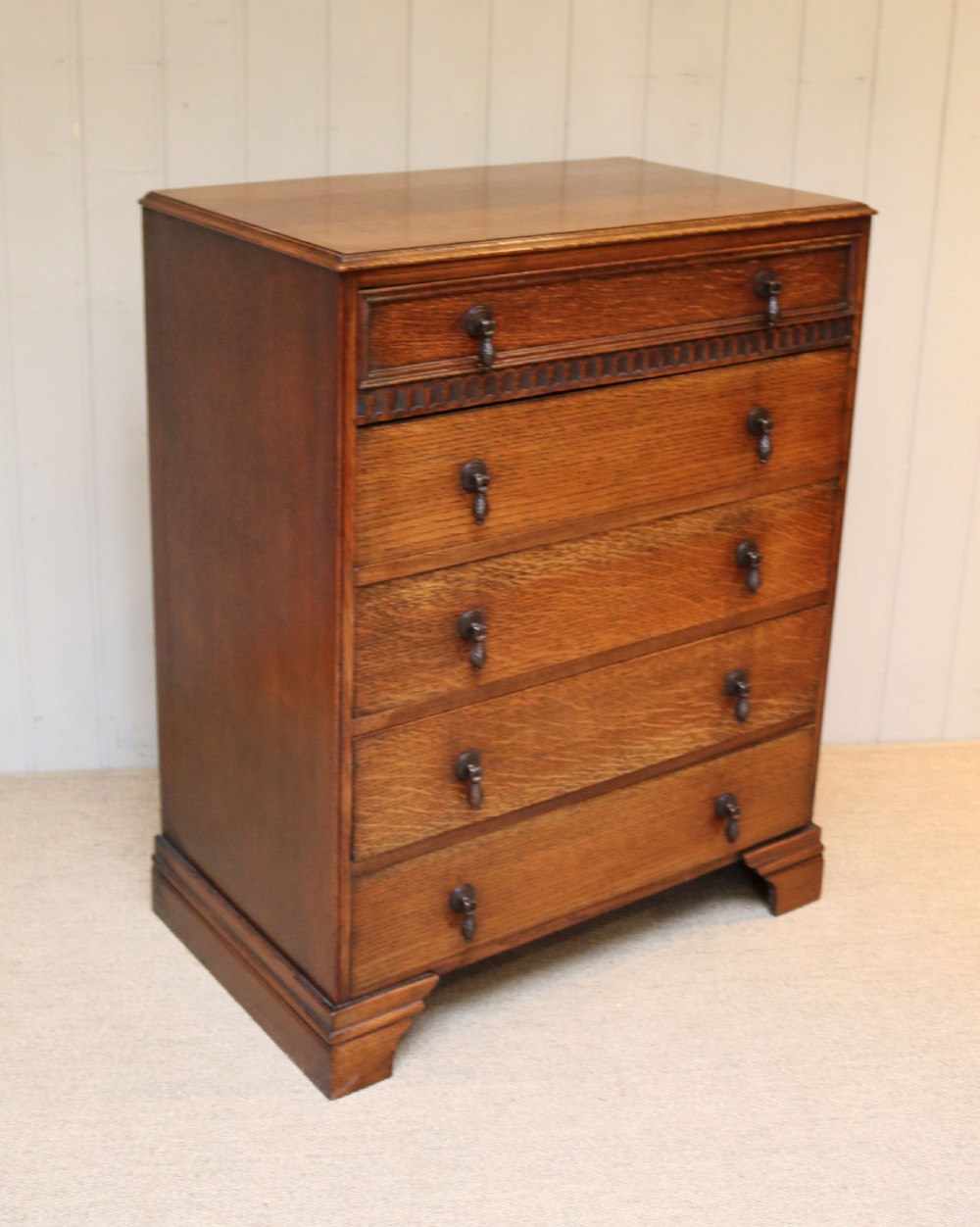 1920s Oak Chest Of Drawers  View VII