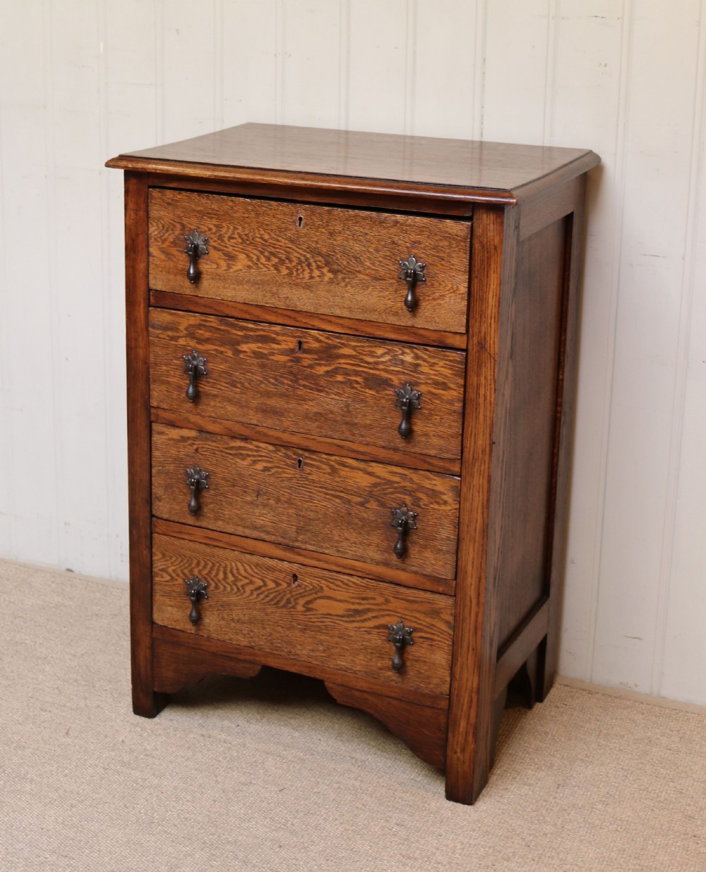 Small Proportioned Oak Chest Of Drawers  View III