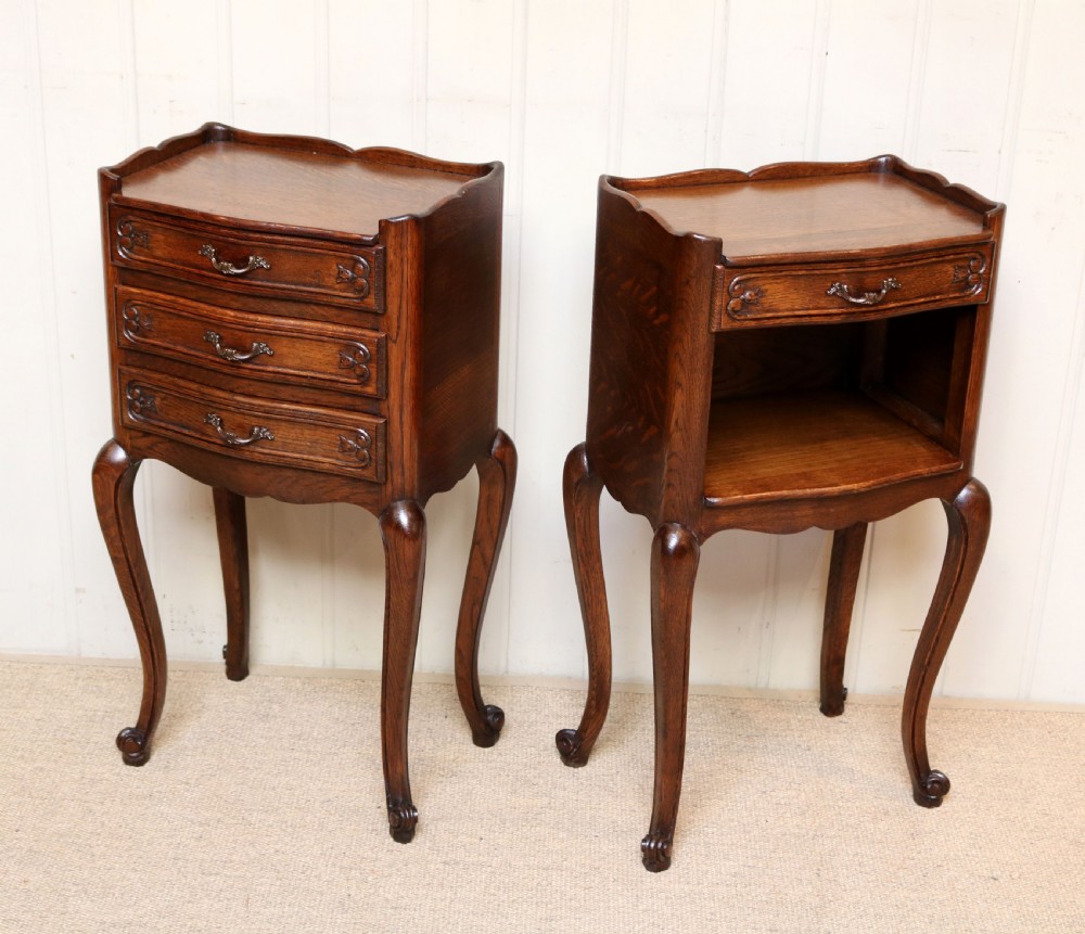 Pair Of French Oak Bedside Cabinets View IV