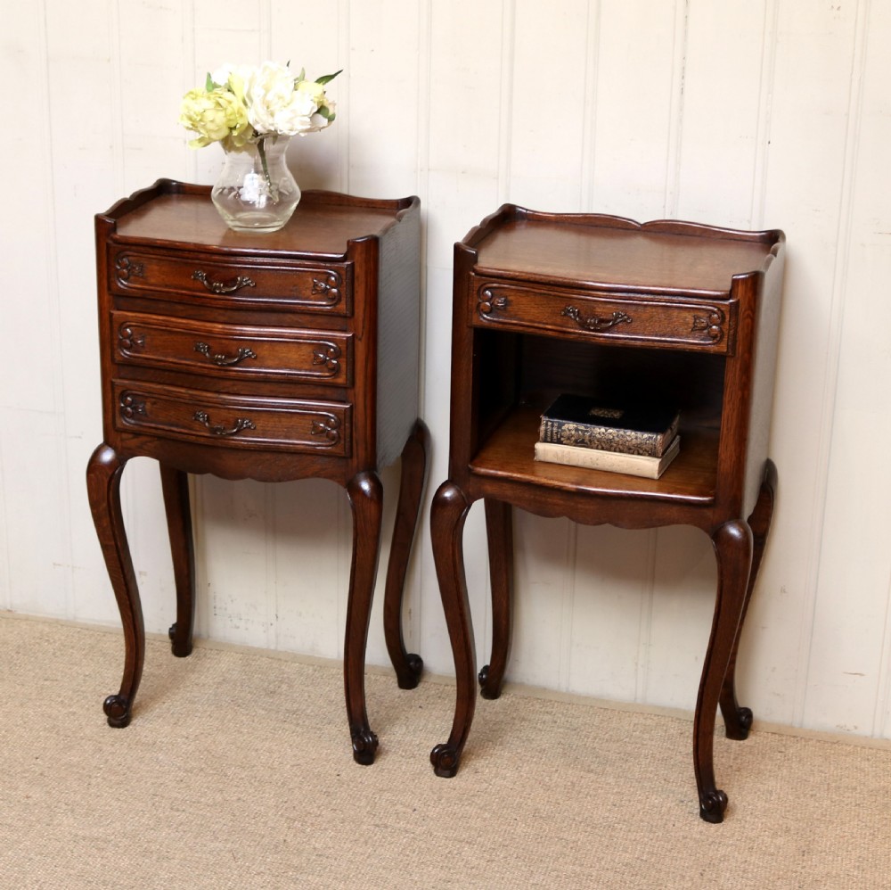Pair Of French Oak Bedside Cabinets View VI