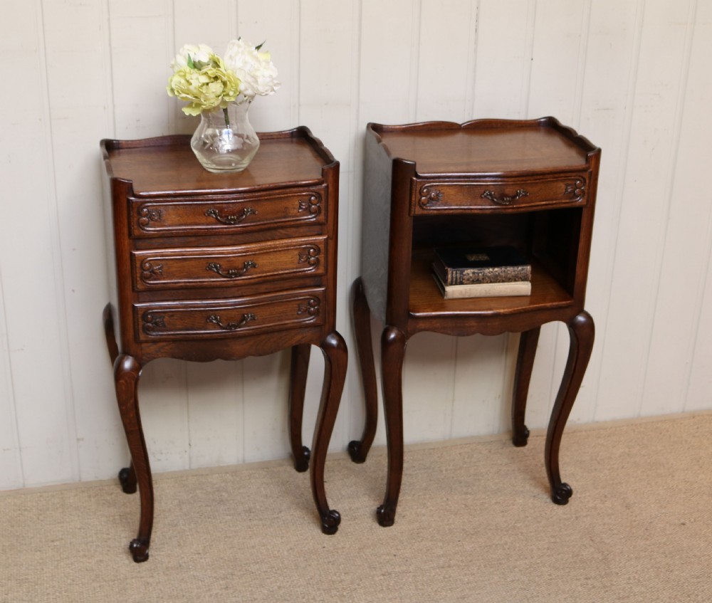 Pair Of French Oak Bedside Cabinets View VII