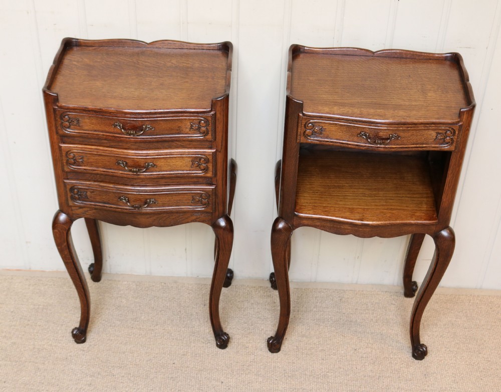 Pair Of French Oak Bedside Cabinets View VIII