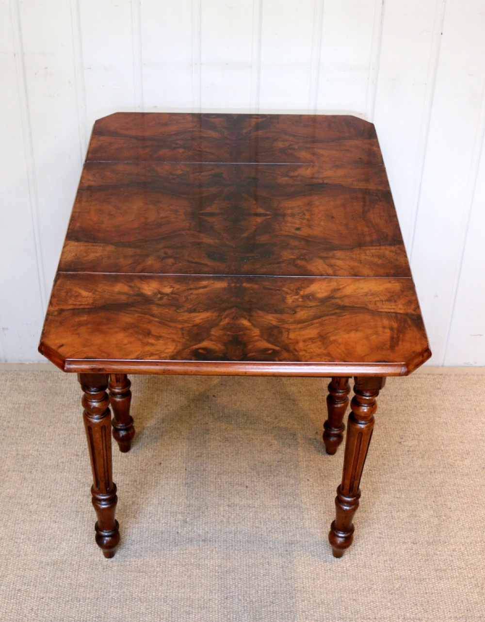 French Burr Walnut Pembroke Table  View VII