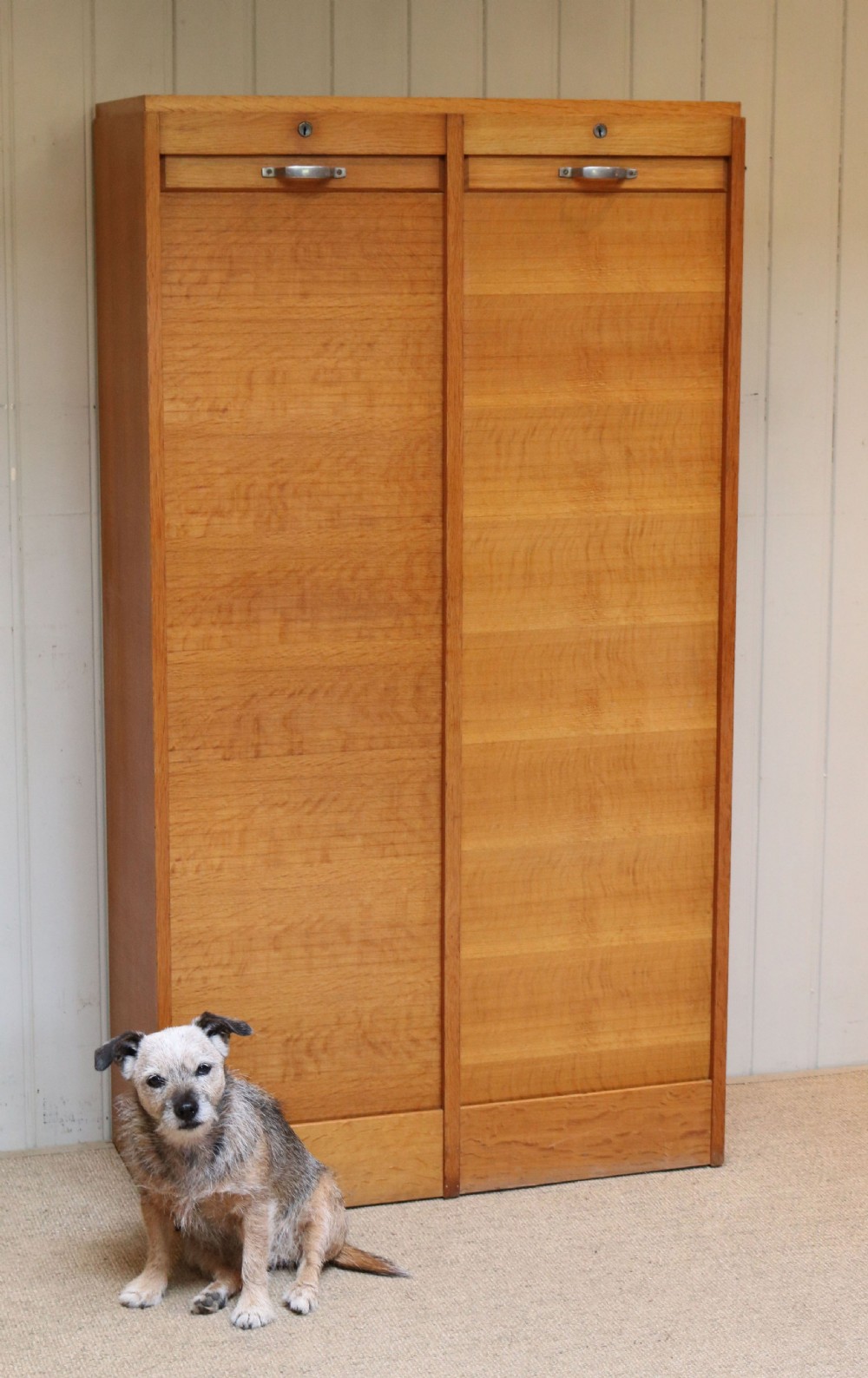 French Double Tambour Front Filing Cabinet  View VI